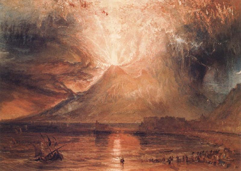 J.M.W. Turner Mount Vesuvius in Eruption oil painting image